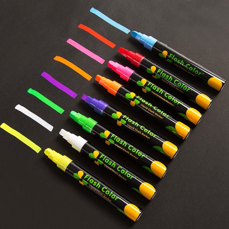 8 balení 6mm tekutých křídových popisovačů