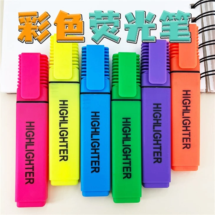 Sada 6 barev Candy Color Highlighter Pen