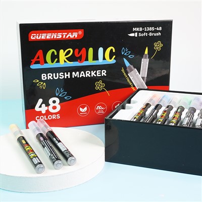Nový přímý kapalný akrylový marker se špičkou štětce